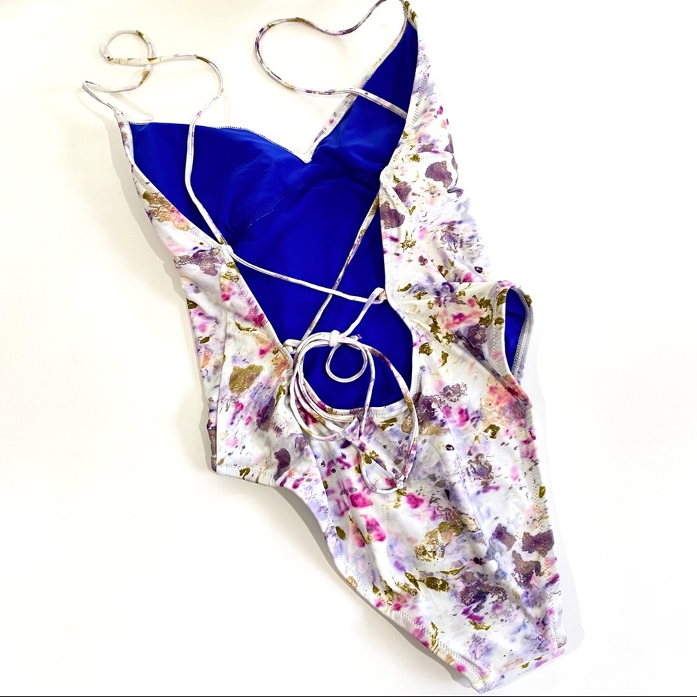 New Fora Obscura x J Crew Plunge Swimsuit Size 10 Summer - Picture 3 of 14